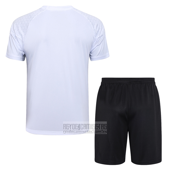 Chandal del AC Milan Manga Corta 2023-2024 Blanco - Pantalon Corto
